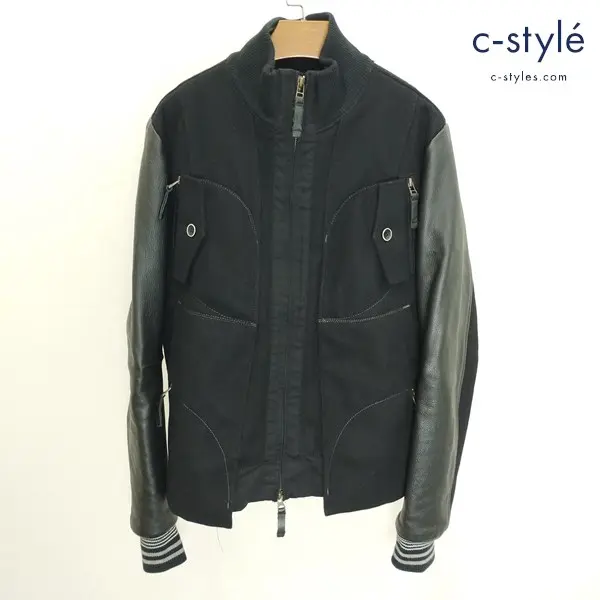 MARITHE+FRANCOIS GIRBAUD マリテフランソワジルボー 袖レザー切替