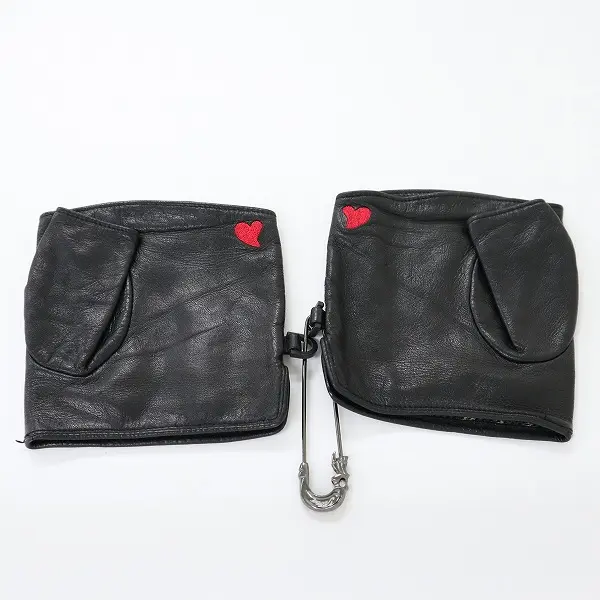 Roen ロエン フィンガーレスレザーグローブ スカル スタッズ ハート