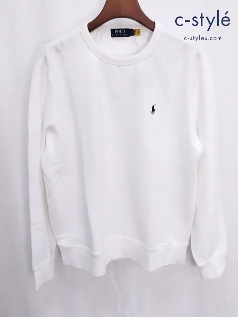 POLO RALPH LAUREN ポロラルフローレン トレーナー L ホワイト MNPOKNI