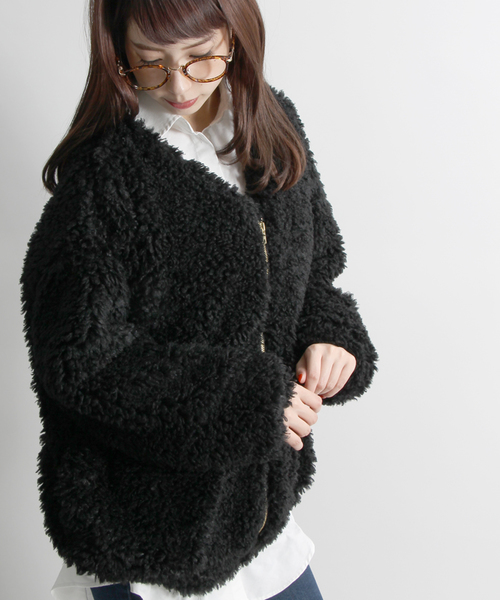 WEGO（ウィゴー）の「WEGO/モコモコジャケット（ブルゾン）」 - WEAR