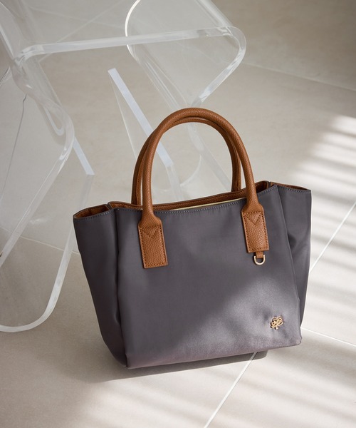 異素材コンビミドルトートバッグ/軽量・2WAY（トートバッグ）｜ROPE