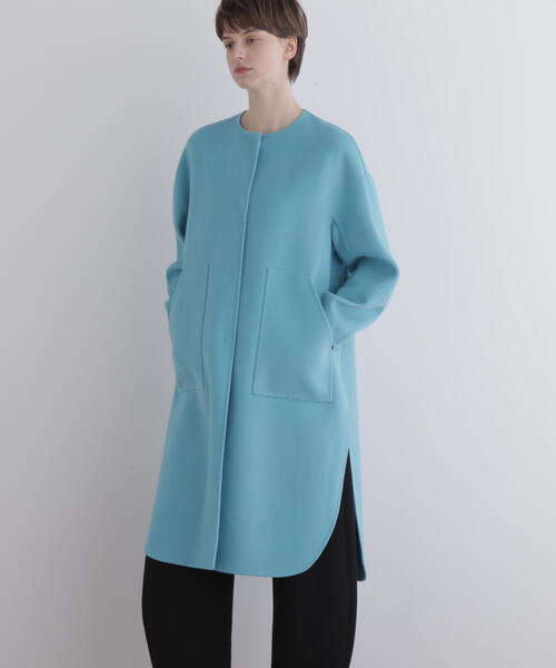 ◇ソフトウールリバーコート（ノーカラーコート）｜LE PHIL（ルフィル