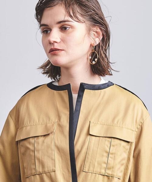 CINOH（チノ）の「＜CINOH（チノ）＞ノーカラー パイピングジャケット