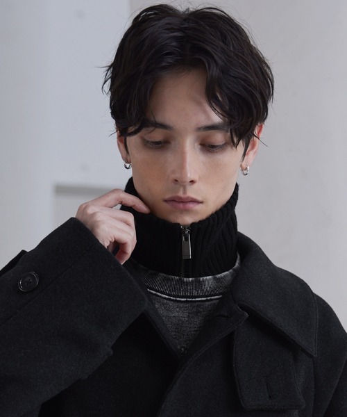 CLEL】Double-Zip Wool Neck Warmer / ダブルジップ ウールネック