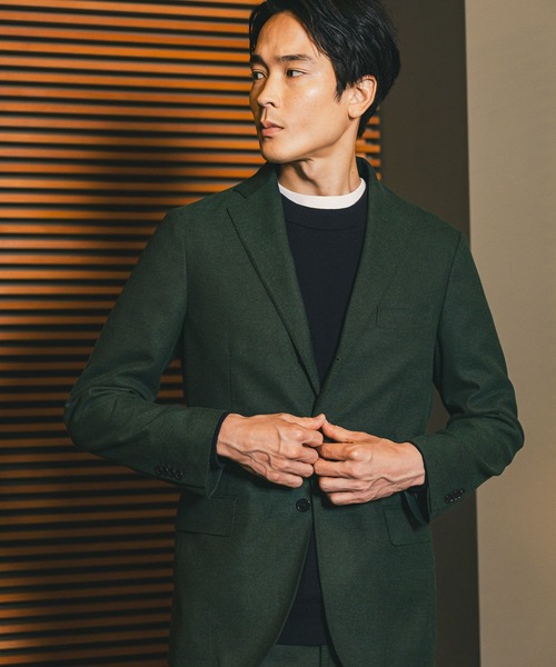 セール】ストレッチ起毛TRジャケット/Salon de GW/581172（テーラード