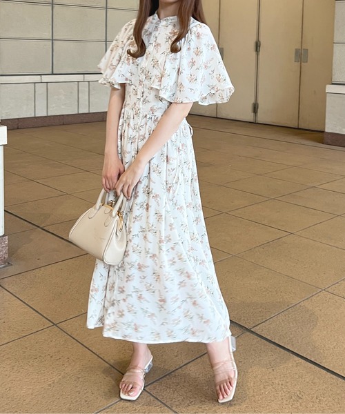 apres jour（アプレジュール）の「フレアスリーブワンピース【ZOZOTOWN