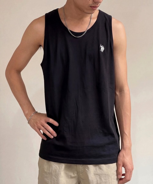 セール】【U.S. POLO ASSN.】ワンポイントポニー刺繍タンクトップ