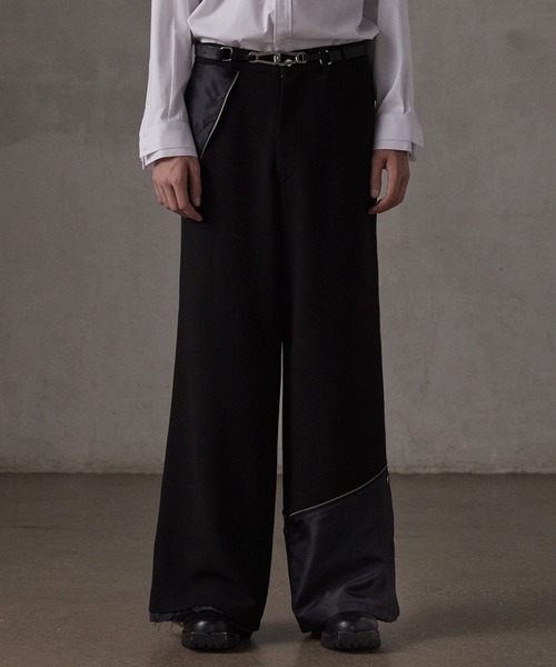 GRANCY】Reverse LayeredDesign Slacks / リバース レイヤードデザイン