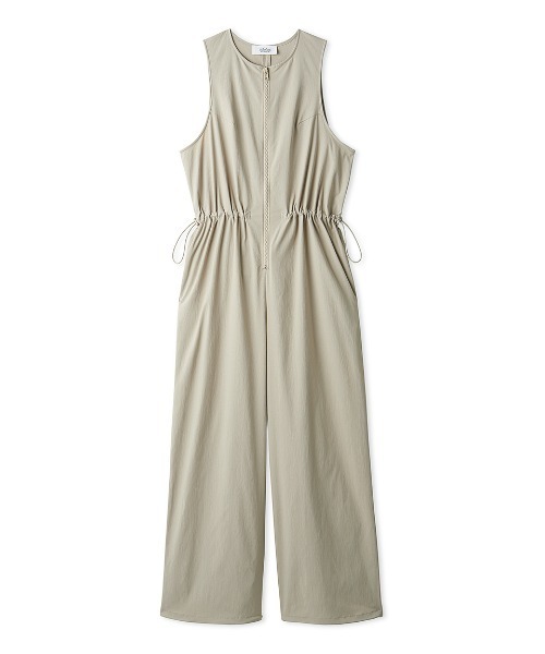 Mila Owen（ミラオーウェン）の「撥水ドロストナイロンサロペット