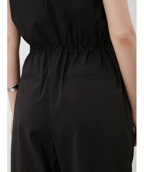 Mila Owen（ミラオーウェン）の「撥水ドロストナイロンサロペット