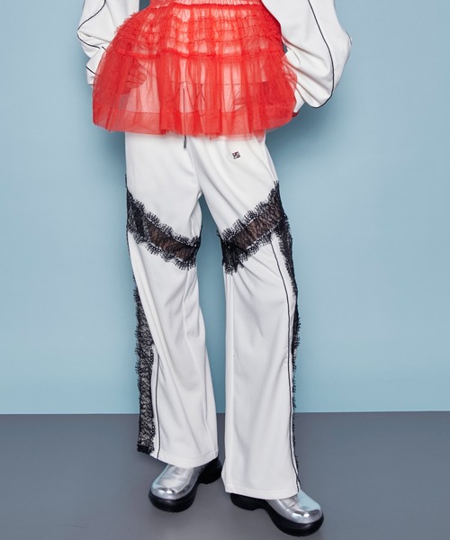 MAISON SPECIAL（メゾンスペシャル）の「Lace Docking Jersey Pants