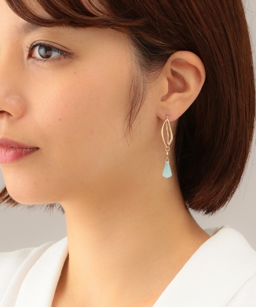 agete（アガット）の「K10フープピアス（10153112045）（ピアス（両耳