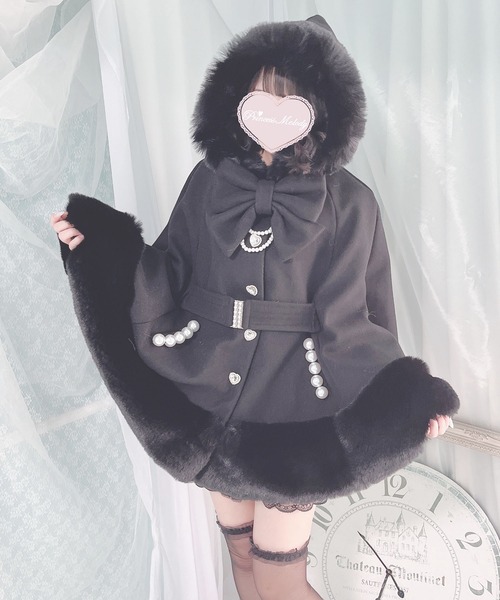 MA*RS（アメーバーマーズ）の「ベルト付きケープコート（ポンチョ