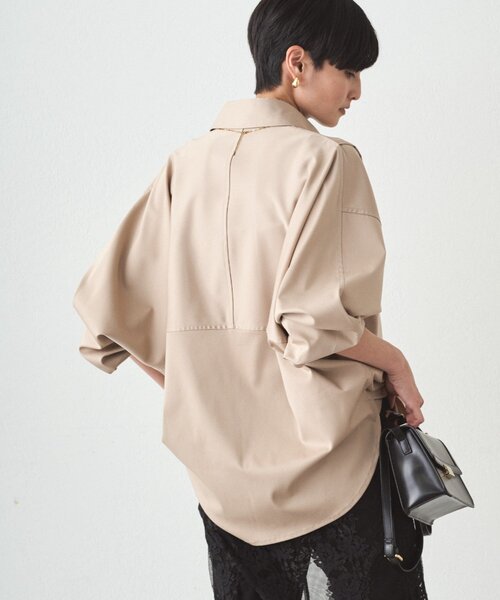 サテンBIGシャツ（シャツ/ブラウス）｜LOUNGEDRESS（ラウンジドレス