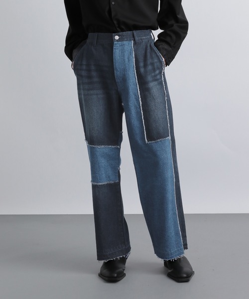 HARE（ハレ）の「リメイクライクパッチワークデニム(HARE)（デニム