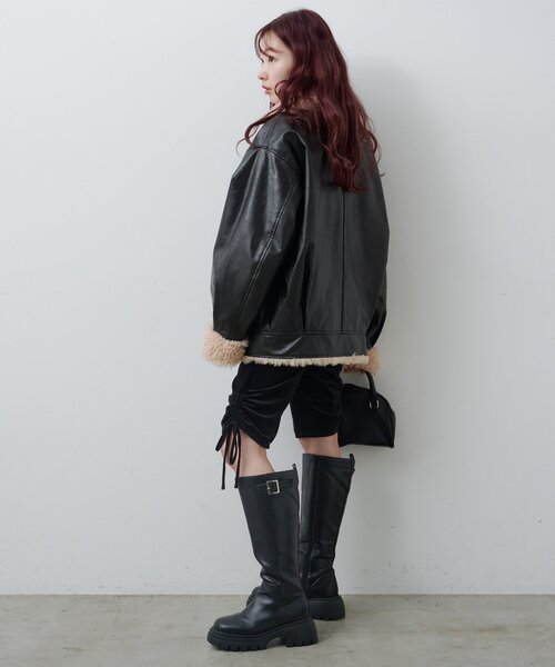 セール】【S.Mサイズ展開】ボアフライトジャケット（その他アウター