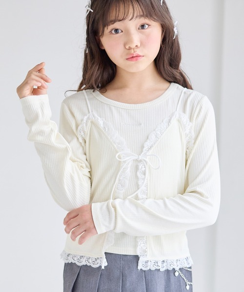 Amourire girl（アムリールガール）の「レースキャミセットアップ