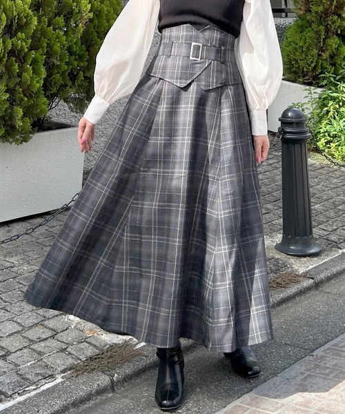 INGNI（イング）の「コルセットドッキングフレア／スカート（スカート