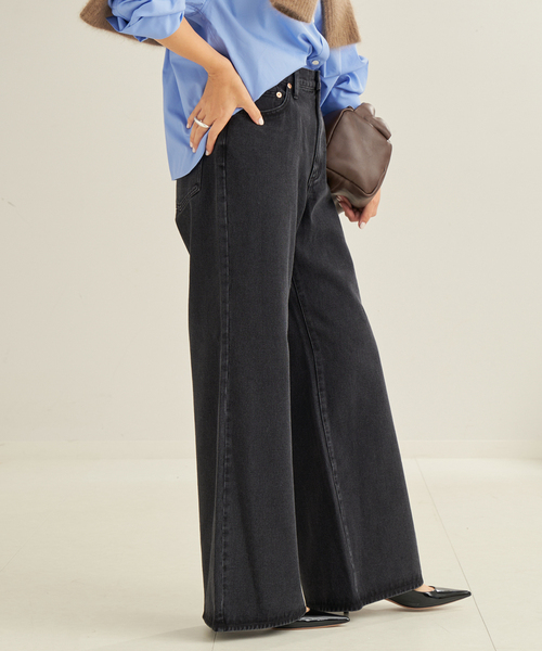 plage（プラージュ）の「DENIM SEMI FLARED パンツ（スラックス）」 - WEAR