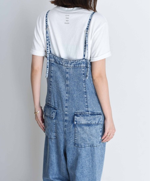 フロントジップ テンセルデニムサロペット Eimee Law│Eimee Law