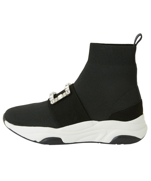 diana（プラスダイアナ）の「【ミドル丈】クリスタルバックル ニット