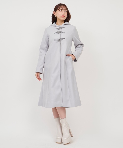 セール】ファー付ロングダッフルコート（ダッフルコート）｜ROYAL