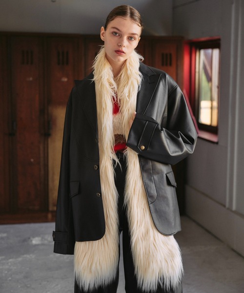 seyto（セイト）の「Multi way volume long fur muffler / マルチ