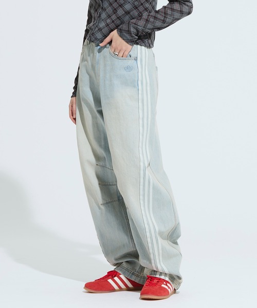 のび太様、27 新品adidas ADILENIUM3バナナフィットデニムパンツ