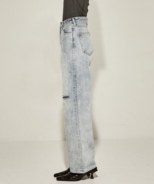 セール】【CLANE/クラネ】SLASH CUT DENIM PANTS/スラッシュカット