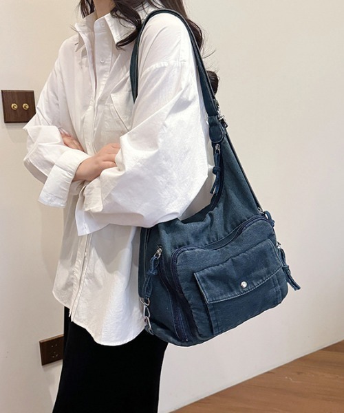 セール】【26年春夏新作】【3WAY】多ポケット デニム ショルダー