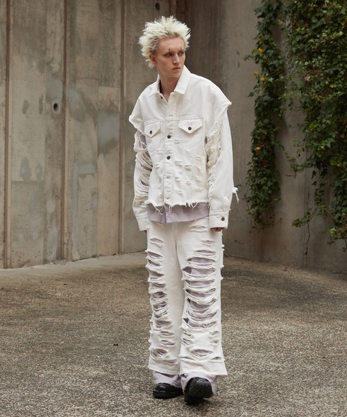 GRANCY（グランシー）の「【GRANCY】Sweat Docking Design Damage