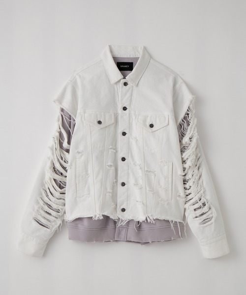 GRANCY（グランシー）の「【GRANCY】Sweat Docking Design Damage