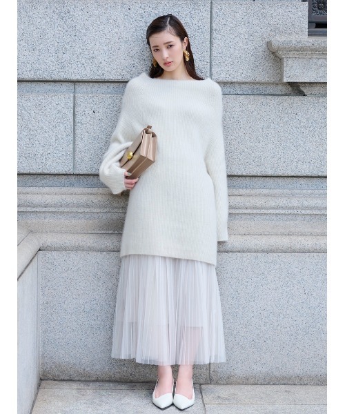 FRAY I.D（フレイアイディー）の「プリーツチュールスカート（スカート