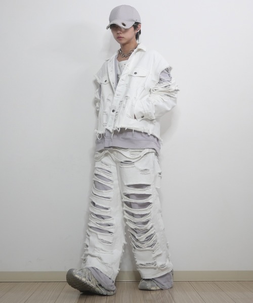 GRANCY（グランシー）の「【GRANCY】Sweat Docking Design Damage