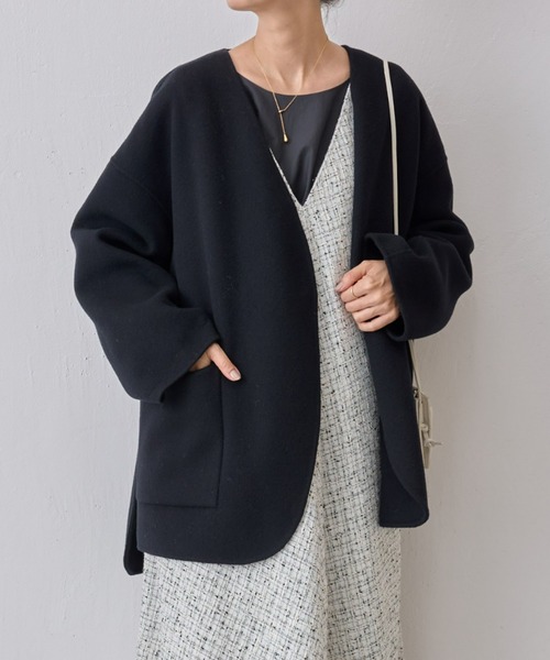 BEARDSLEY（ビアズリー）の「ショートリバーコート（ノーカラーコート