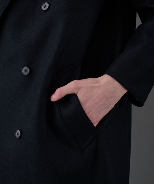 再入荷なし残りわずか》超撥水140S ダブルチェスターコート ｜保温