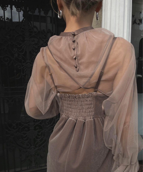 Ameri（アメリ）の「MANY WAY TULLE VEIL DRESS（ワンピース）」 - WEAR
