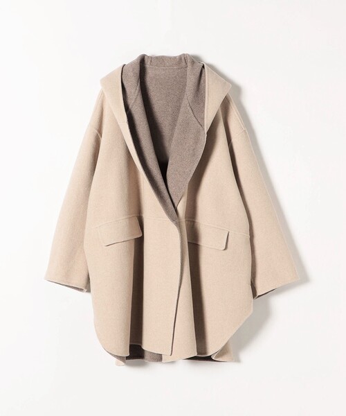 WEB限定】SHIPS any: リバー フーデット ミディ コート2（その他