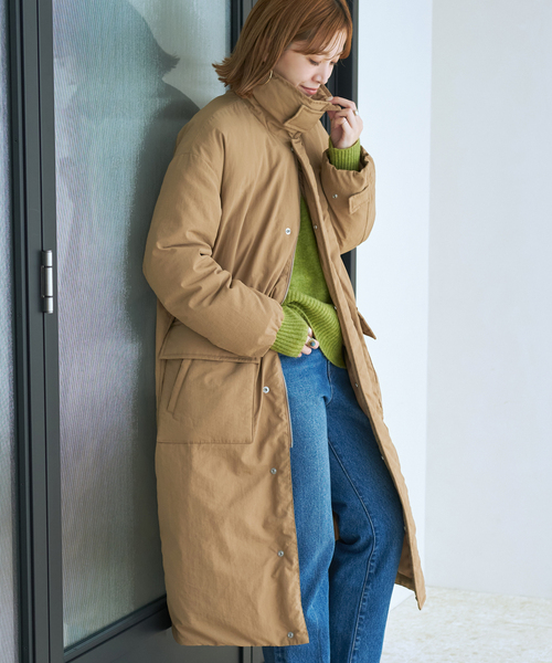 B.C STOCK（ベーセーストック）の「ロングステンカラーダウンコート