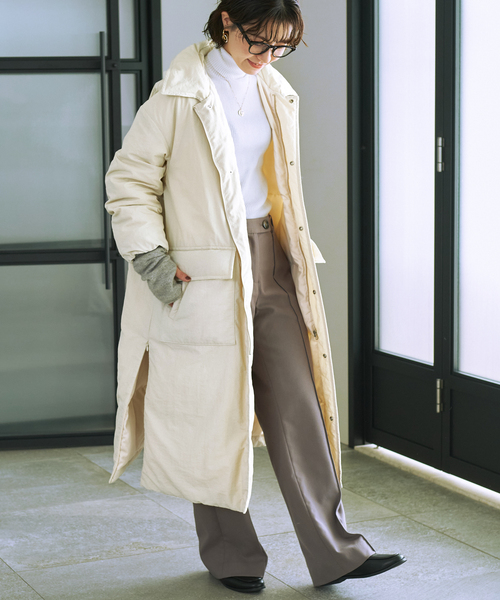 B.C STOCK（ベーセーストック）の「ロングステンカラーダウンコート