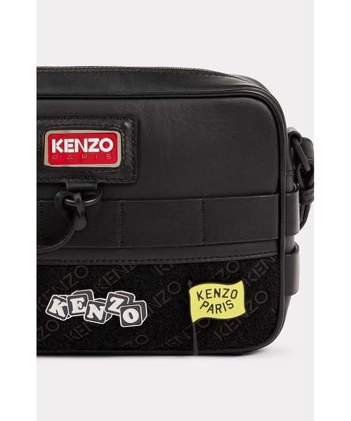 KENZO（ケンゾー）の「レザー KENZO ジャングル クロスボディ バッグ