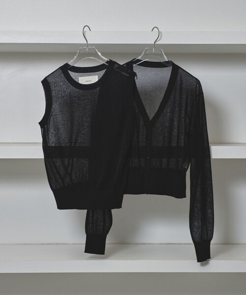 TODAYFUL/トゥデイフル】2set Sheer Knit/シアーニット/カーディガン