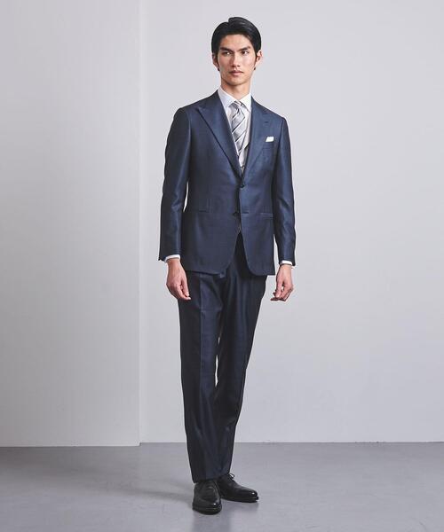 UNITED ARROWS スーツセット 150 ネイビー セール】サージ ダブル 6ボタン コンフォートスーツ＜A DAY IN THE
