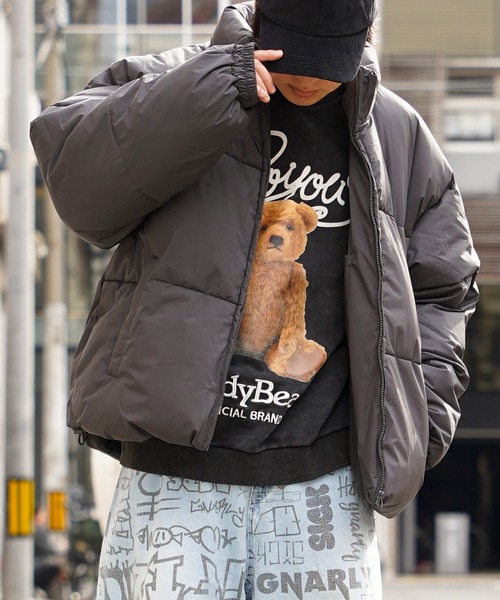 セール】【unisex】ワイドシルエット パフジャケット / Wide