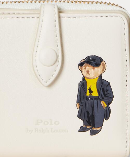 Polo ベア レザー コンパクト ウォレット（財布）｜POLO RALPH LAUREN