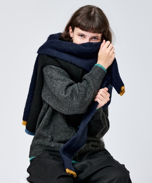 WETTEMPT（ウィテンプト）の「CREW NECK BRUSHED LAYERED CARDIGAN