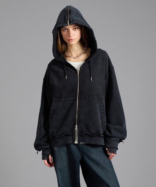 V系 y2k グランジ ミリタリー 平成 ダブルジップパンクギミック