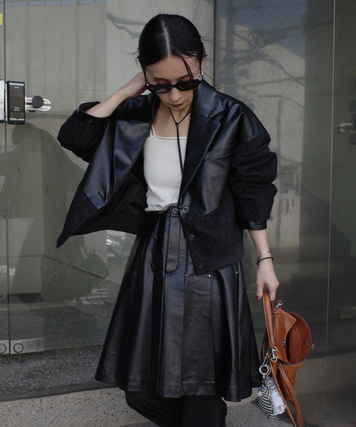 JENNY CURVE DOCKING BLOUSON（テーラードジャケット）｜Ameri（アメリ