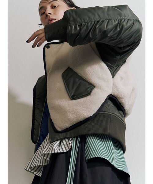 UN3D.（アンスリード）の「ボアドッキングブルゾン（ブルゾン）」 - WEAR