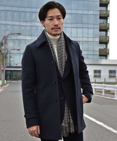 SHIPS（シップス）の「SD: ウール カーコート(ネイビー)（ステンカラー